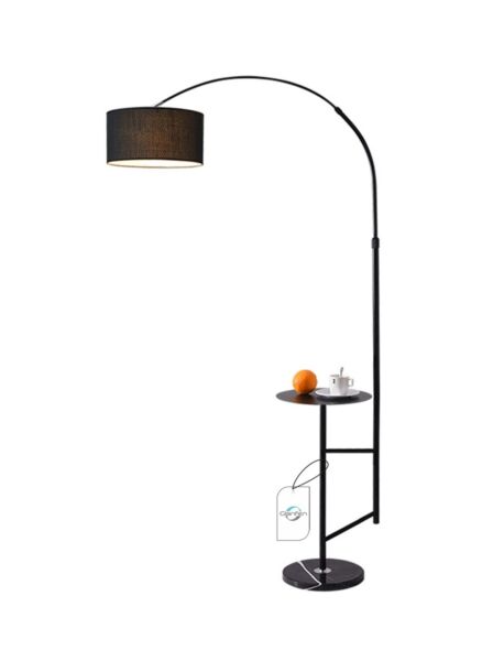 ابجورة ارضية مع طاولة جانبية لون اسود