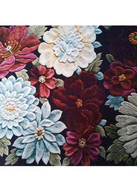 سجادة موردن مستطيل فلورز 140X200 سم - متعدد الالوان