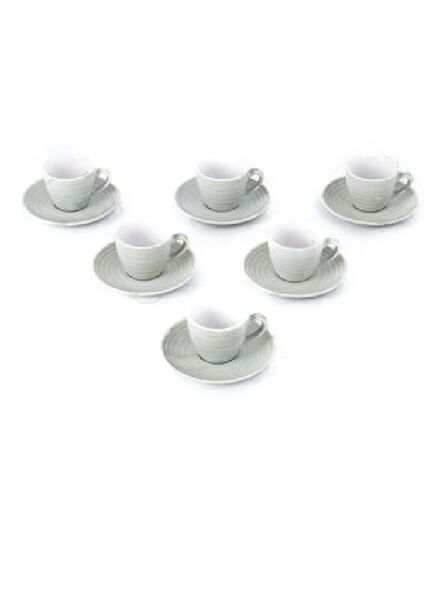 طقم أكواب وصحون كيلن 12 قطعة - اخضر فاتح