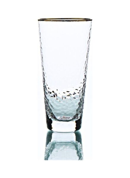 كوب فولبرايت من الزجاج المطروق 440 مل - شفاف