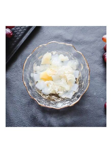 طبق زجاج مموج - شفاف