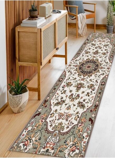 سجادة شريطية على الطراز البوهيمي - 50x240 سم