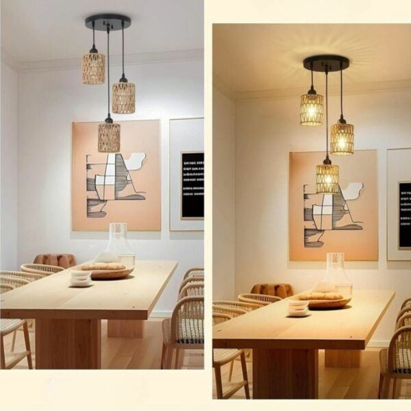 إنارة معلقة ثلاثية راتان