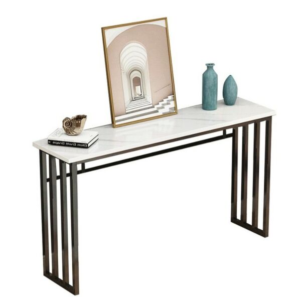 كونسول سطح رخامي نوريس - ابيض