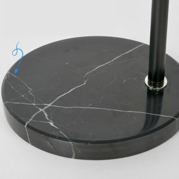 أبجورة أرضية ليد ثلاثي الألوان من نورديك - اسود