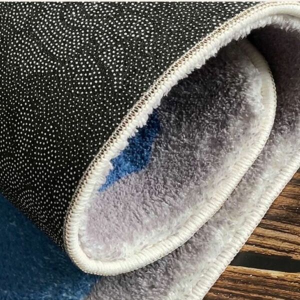 سجادة بوهيمي مستديرة من شاربدو 120x120 سم - ازرق