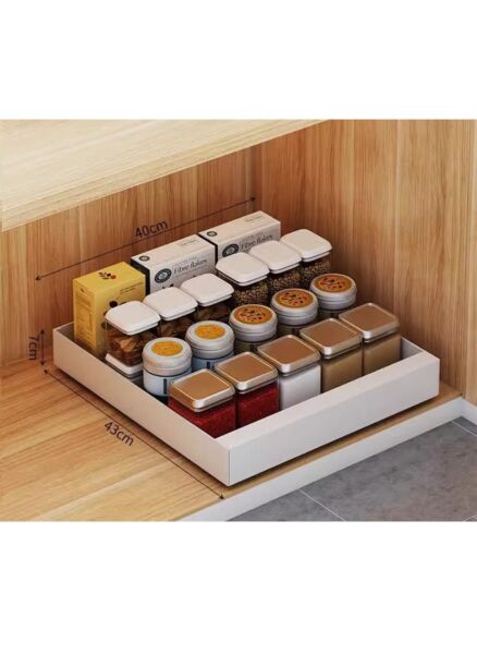 منظم أدراج من الستانلس ستيل من شاربدو - ابيض