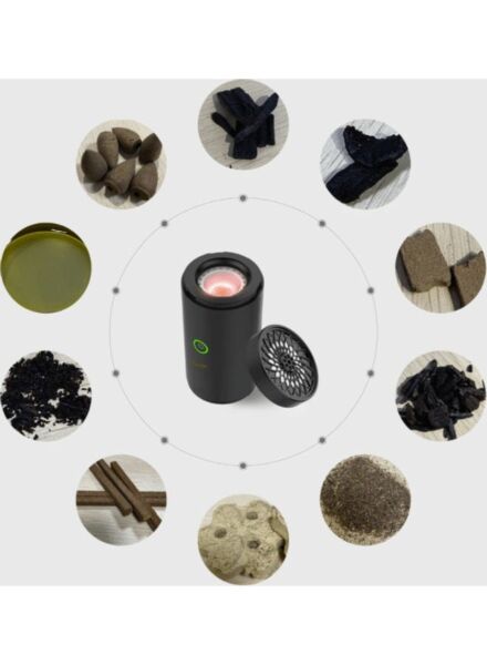 مبخرة كهربائية محمولة بمنفذ USB - أسود