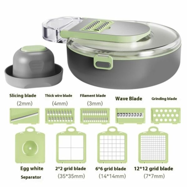 مجموعة آلة تقطيع الخضار متعددة الوظائف