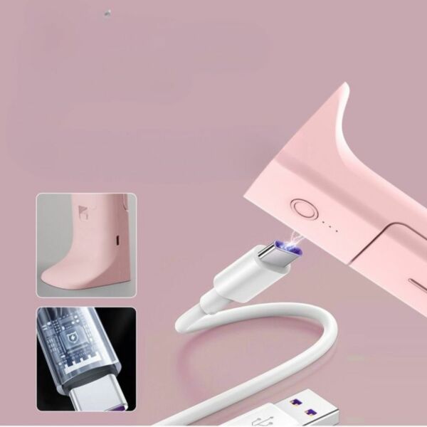 مصباح مكتب LED قابل لإعادة الشحن - وردي