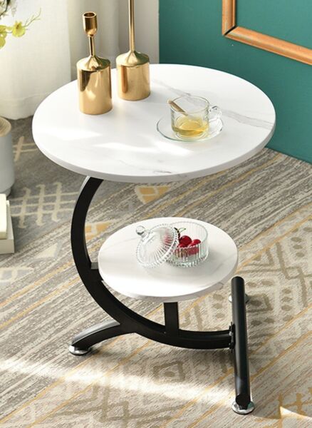 طاولة جانبية ابيض مانو