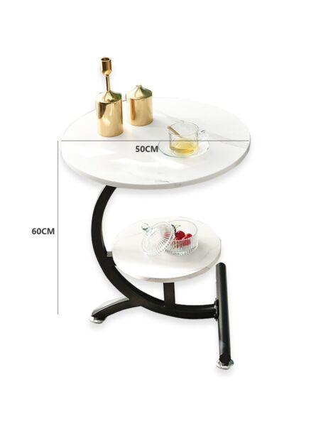 طاولة جانبية ابيض مانو