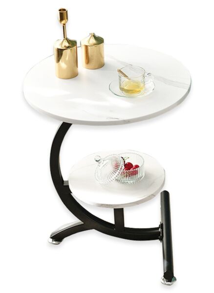 طاولة جانبية ابيض مانو