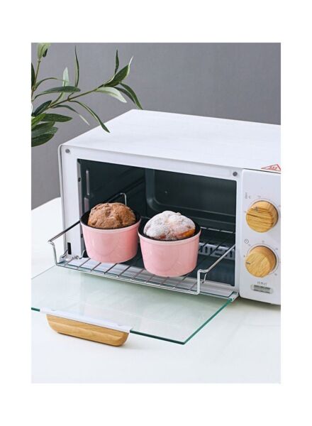 طقم قوالب كيك سيراميك 6 قطع بيلاي من شور - وردي