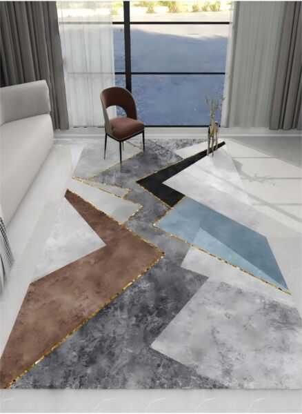 سجاد مستطيل مودرن متعدد الألوان 160 × 230 سم