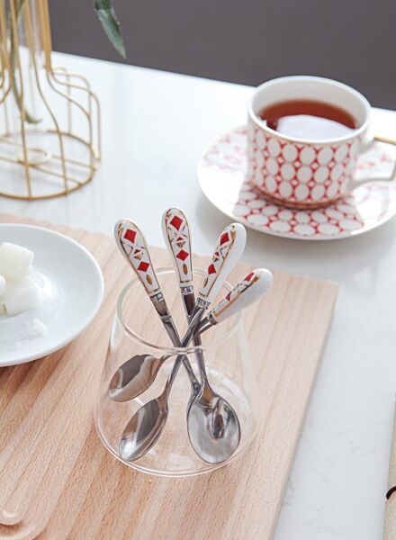 طقم ملاعق 4 قطع بايلا - فضي