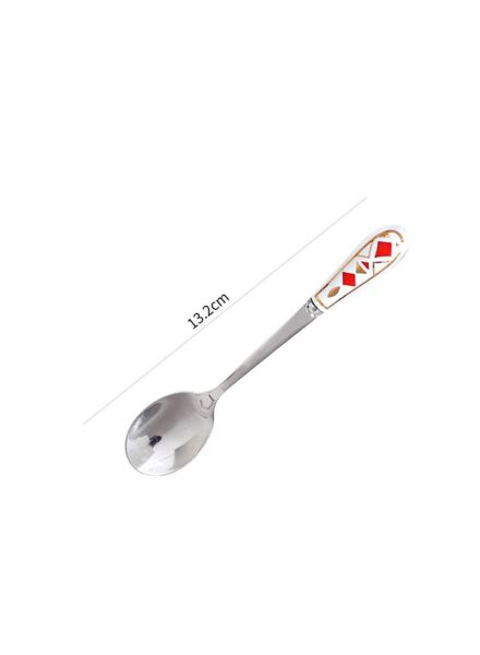 طقم ملاعق 4 قطع بايلا - فضي