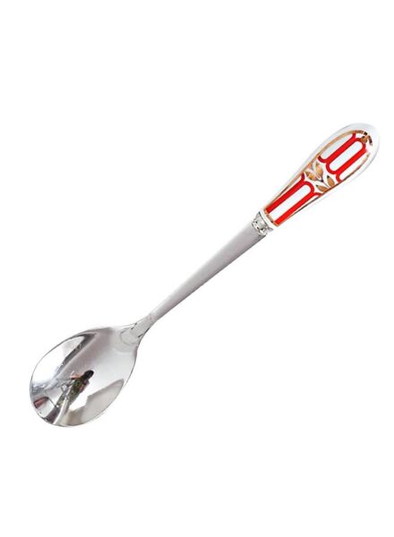 طقم ملاعق للقهوة والشاي 4 قطع - فضي