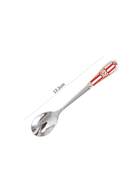 طقم ملاعق للقهوة والشاي 4 قطع - فضي