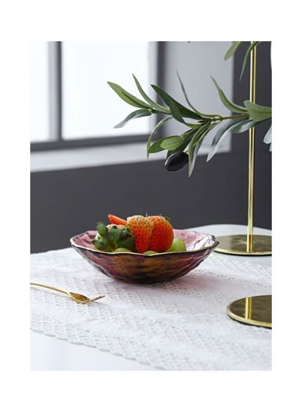 طبق تقديم عميق - وردي