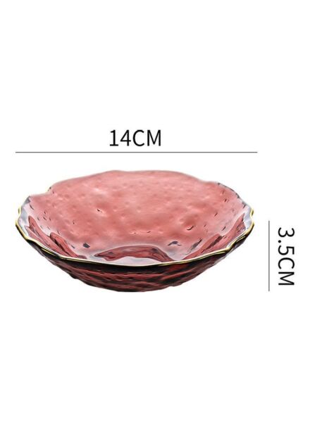 طبق تقديم عميق - وردي