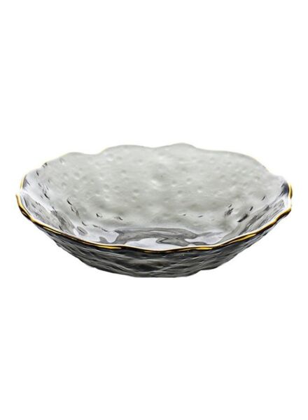 طبق تقديم عميق مموج - رمادي