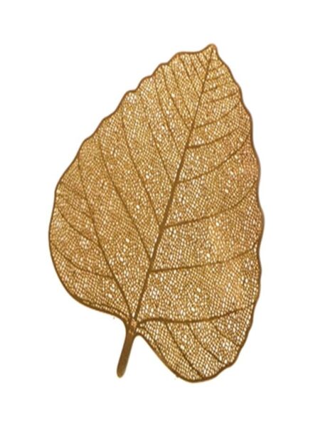 مصفاة شاي على شكل ورقة شاي - ذهبي