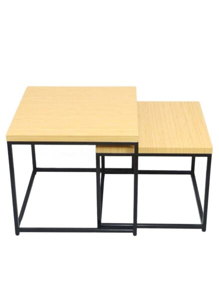 طقم طاولة جانبية كور - بيج