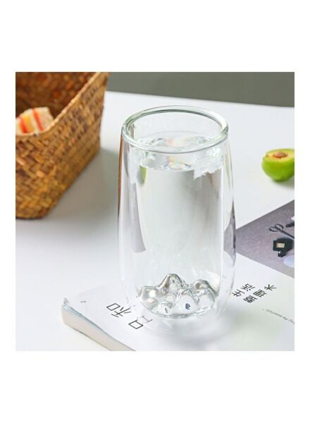 كوب زجاجي شفاف 280 مل