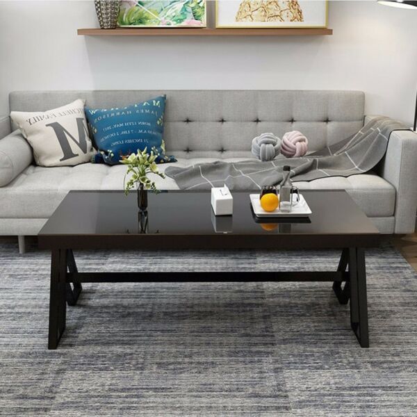 طاولة قهوة زجاجية زيكو - اسود