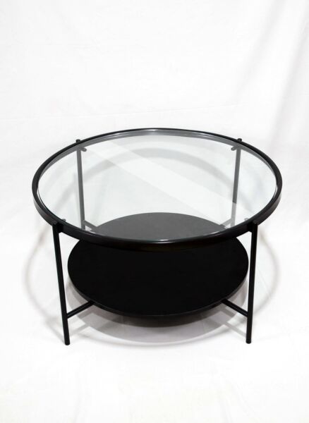 طاولة قهوة دائرية الانيا - اسود