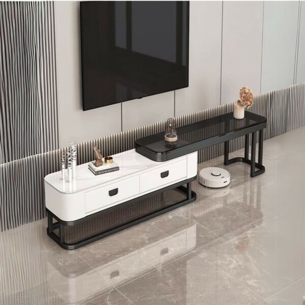 طاولة تلفزيون قابلة للتمدد بيسال - قطعتين