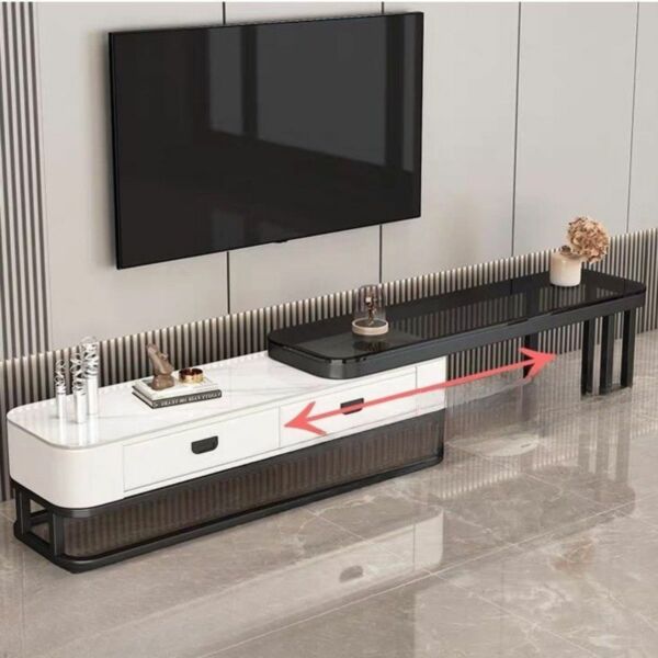 طاولة تلفزيون قابلة للتمدد بيسال - قطعتين