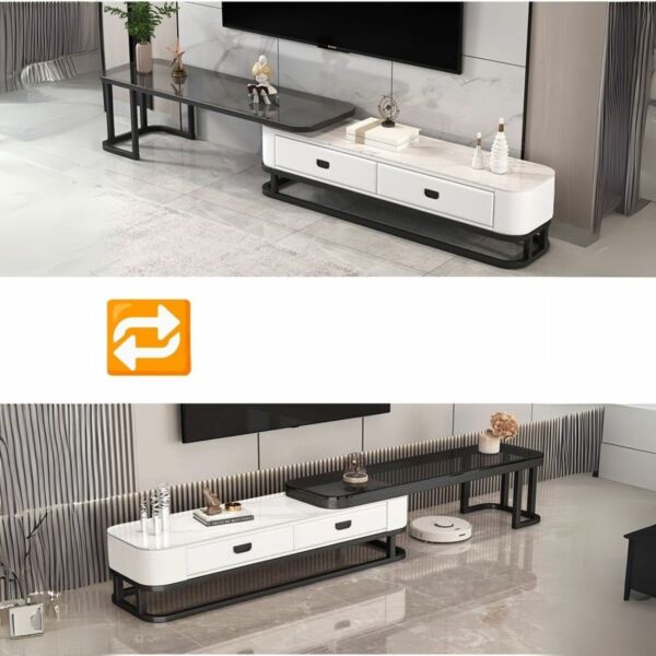 طاولة تلفزيون قابلة للتمدد بيسال - قطعتين