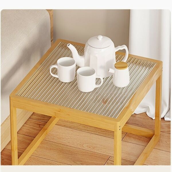 طقم طاولة قهوة وطاولة جانبية تشانغ - بيج