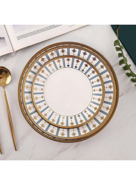 طقم صحون عشاء 3 قطع - متعدد الألوان