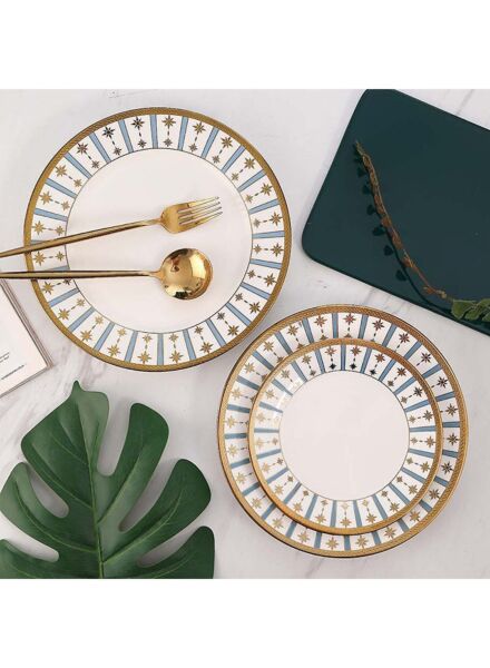 طقم صحون عشاء 3 قطع - متعدد الألوان