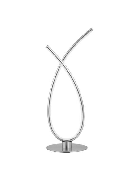 أبجورة طاولة بتقنية LED من جينيريك - فضي