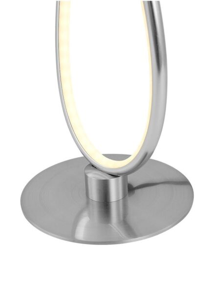 أبجورة طاولة بتقنية LED من جينيريك - فضي