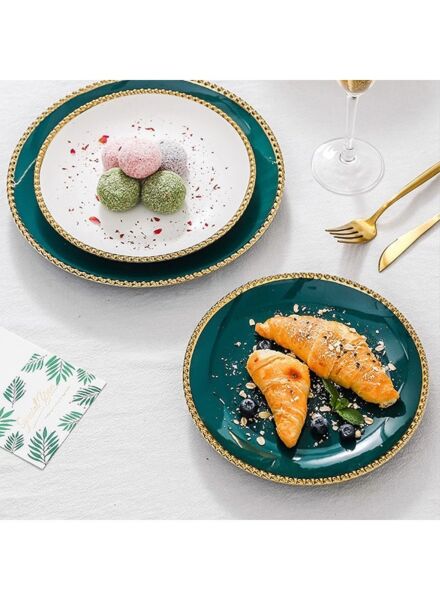 طقم أطباق عشاء 4 قطع - أخضر