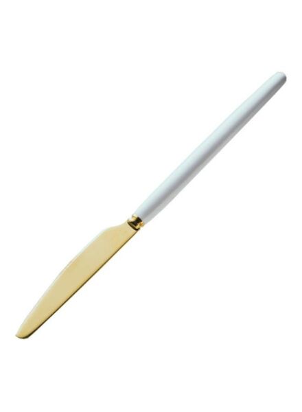 طقم أدوات المائدة 3 قطع - ذهبي و أبيض