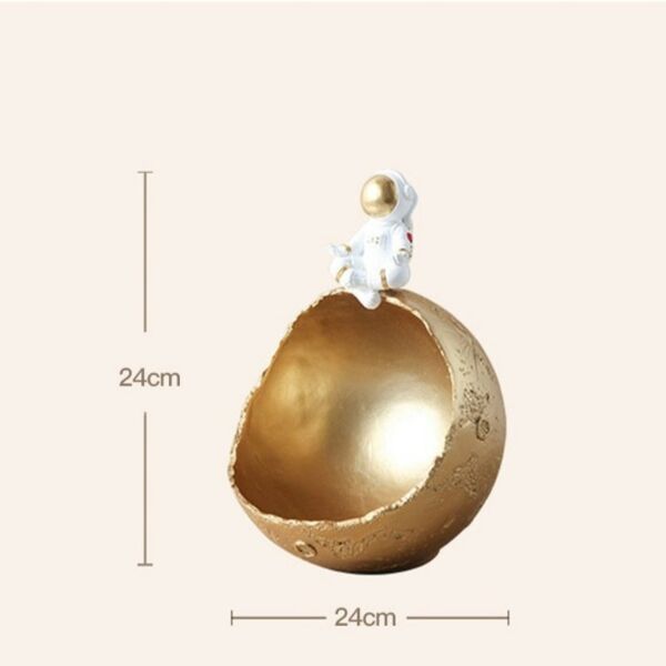 وعاء تقديم رائد الفضاء من جينيريك - ذهبي