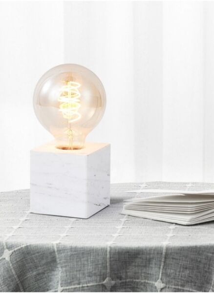 أبجورة طاولة سولفا - ابيض