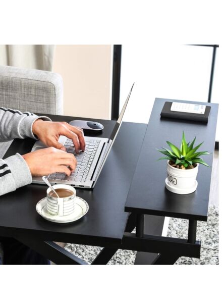 مكتب للكمبيوتر قابل للحركة 70 سم - اسود