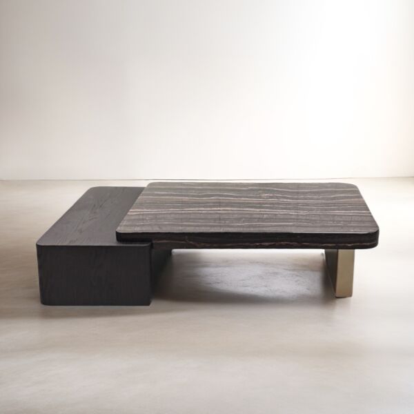 طاولة قهوة أليسو - اسود ومتعدد الالوان