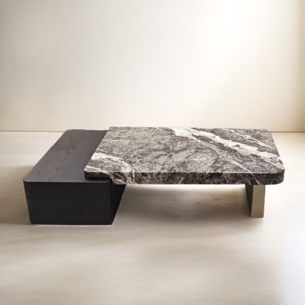 طاولة قهوة رابري - اسود ومتعدد الالوان