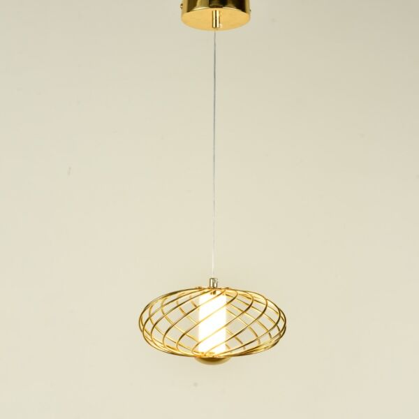 إنارة معلقة راوند - ذهبي