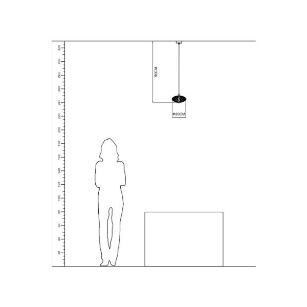 إنارة معلقة راوند - ذهبي