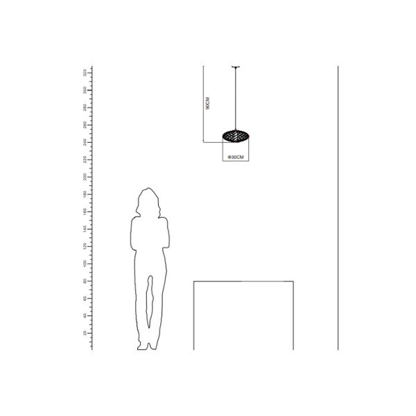 إنارة معلقة بييس - ذهبي