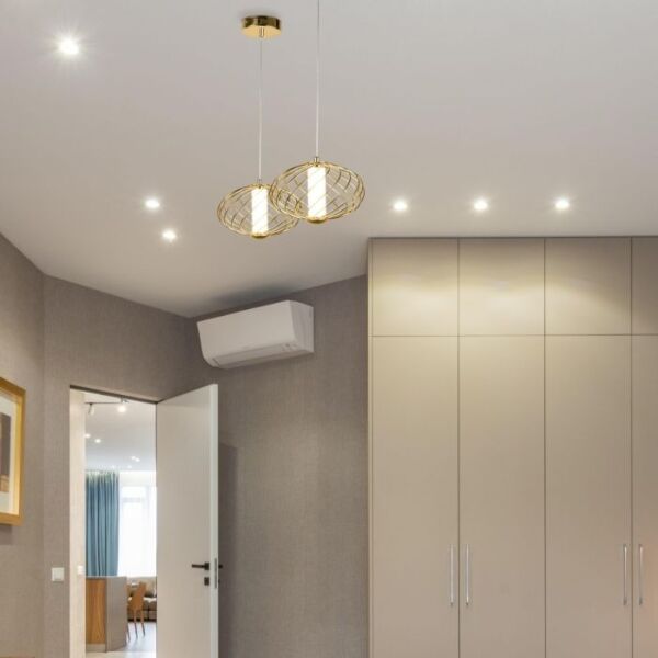 إنارة معلقة رينج - ذهبي